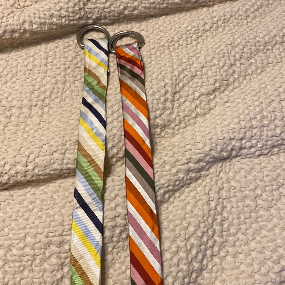 Two j crew belts